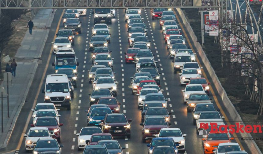 Başkent'te trafiğe kayıtlı araç sayısı açıklandı