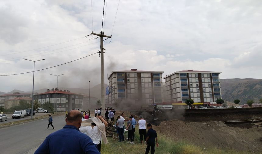 Bitlis’te doğal gaz hattında patlama