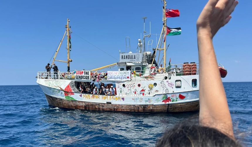 İsrail'in müdahale ettiği Handala gemisi, Aşdod Limanı’na ulaştı