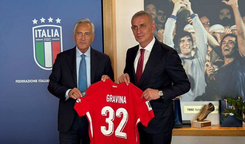 Hacıosmanoğlu, Başkan Gravina'ya ziyarette bulundu