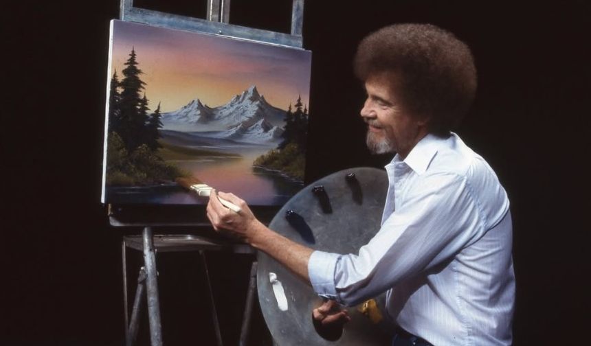 Bob Ross’un tabloları kamu televizyonlarına destek için satışa çıkıyor