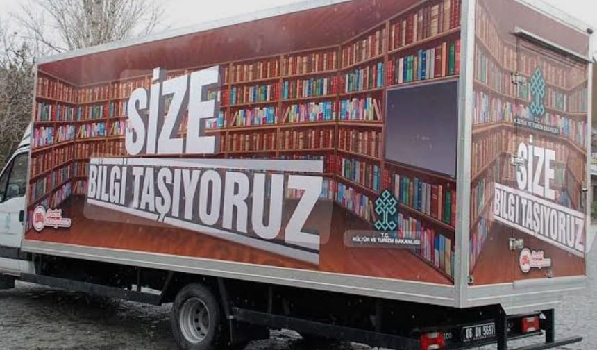 Gezici kütüphanelerle  bin 57 noktaya ulaşıldı