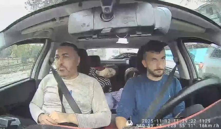 Böcek ailesinin taksiyle hastaneye gittiği anların görüntüsü ortaya çıktı