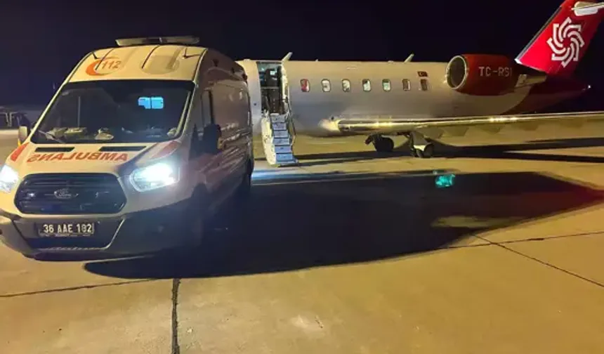 Kars'ta 44 günlük bebek ambulans uçakla Ankara'ya sevk edildi