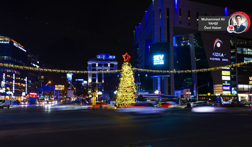 Kızılay Meydanı yeni yıla hazır