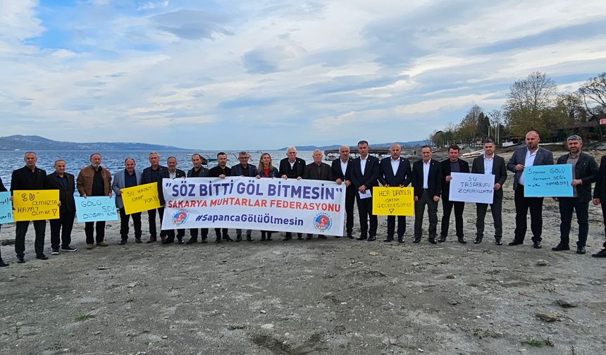 Muhtarlardan kuraklığın etkilediği Sapanca Gölü uyarısı