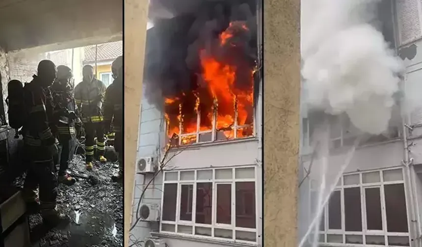 Buzdolabının motorundaki patlamayla çıkan yangında ev kullanılamaz hale geldi