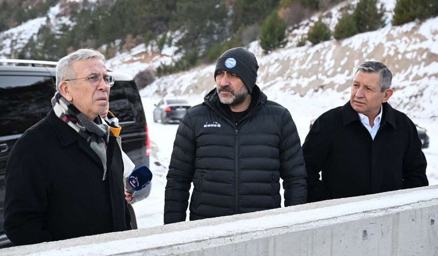 Mansur Yavaş barajlardaki çalışmaları yerinde inceledi