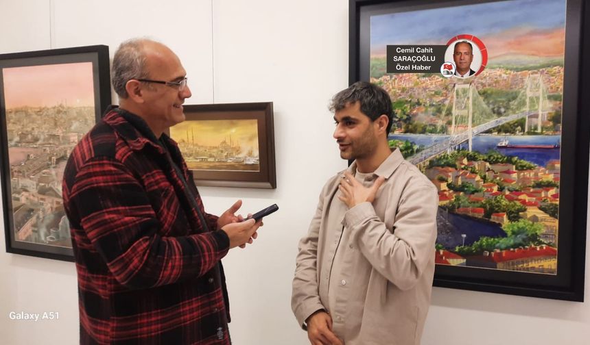 İstanbul sevdalısı Azeri ressam Ankara Kalesi’nde