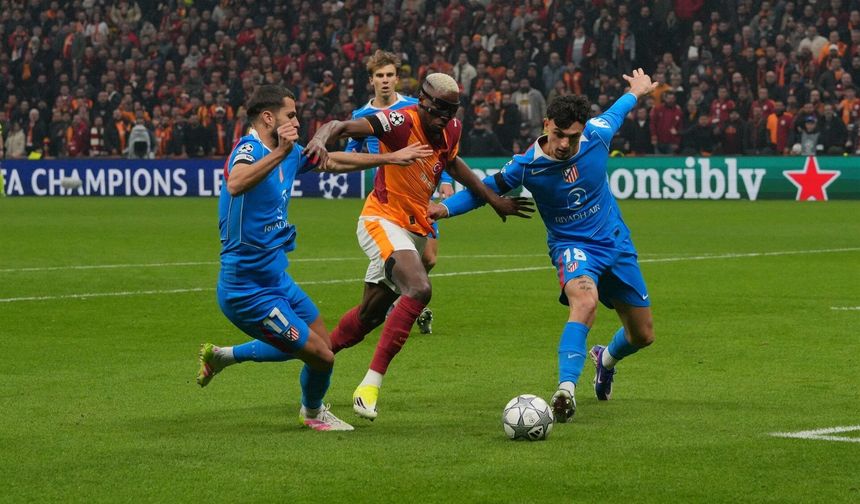 Galatasaray evinde Atletico Madrid ile berabere kaldı