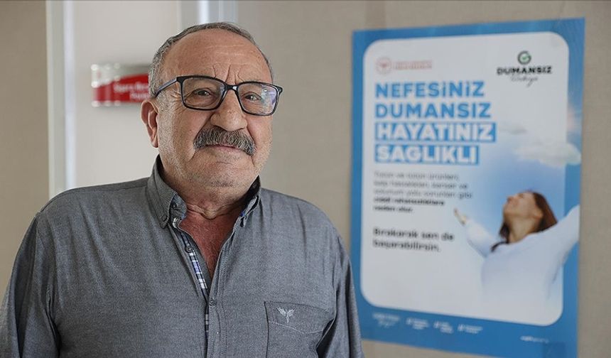 Yaklaşık 50 yıllık sigara alışkanlığını tedaviyle bıraktı