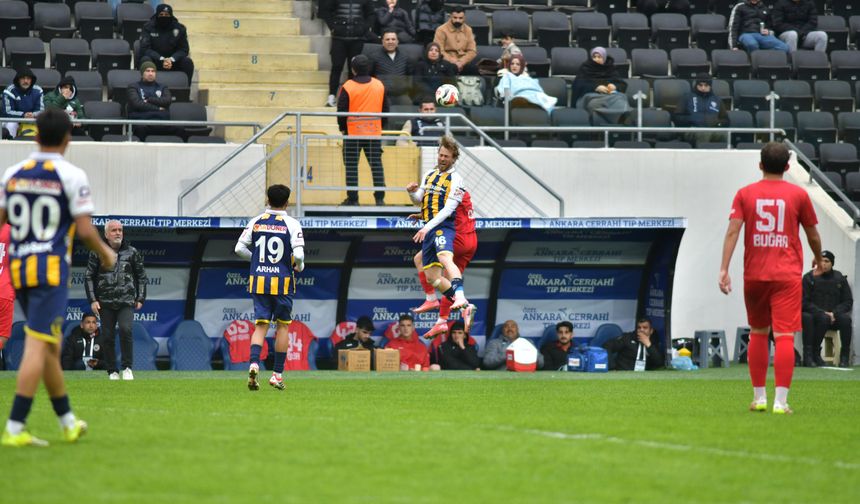 Ankaragücü evinde 3 puanın sahibi oldu