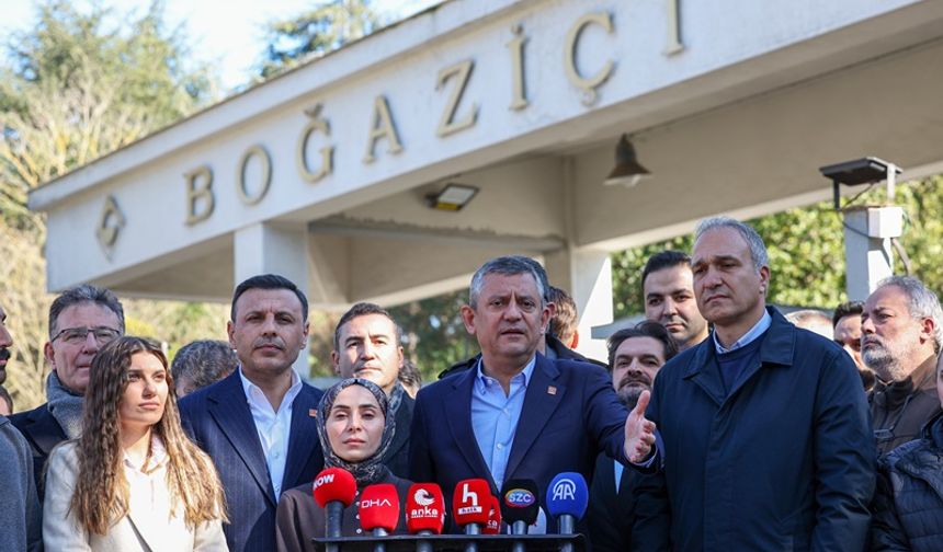 Özgür Özel Boğaziçi Üniversitesi ziyareti sonrası konuştu