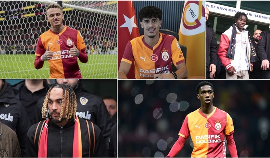 Galatasaray'dan ara transferde 5 takviye