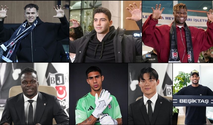 Beşiktaş'ta "değişim" 7 yeni isimle sürdü