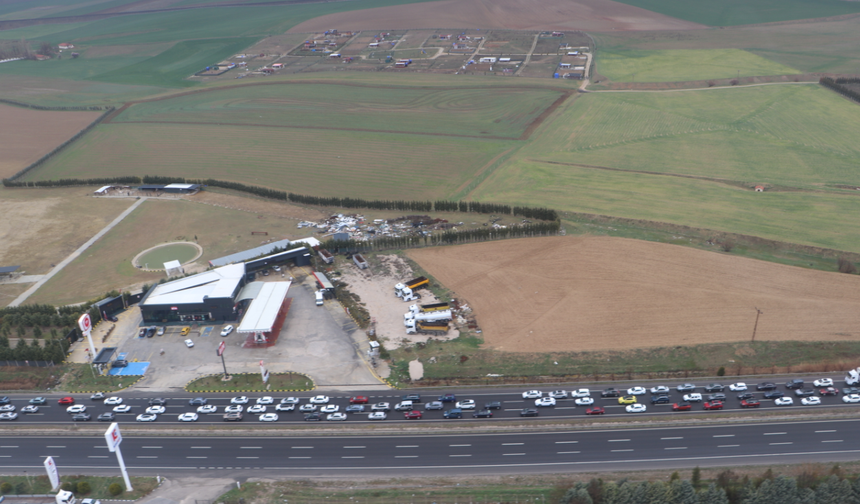 Başkentte polisten helikopter destekli trafik denetimi