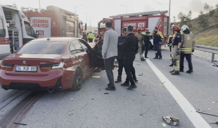 TEM Otoyolu'nda zincirleme kaza: 1 ölü 1 yaralı