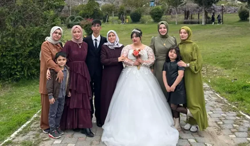Down sendromlu Gülayfer’in gelinlik giyme hayali gerçek oldu