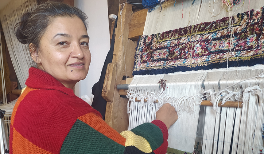 Ankara'nın tek ipek halıcısı