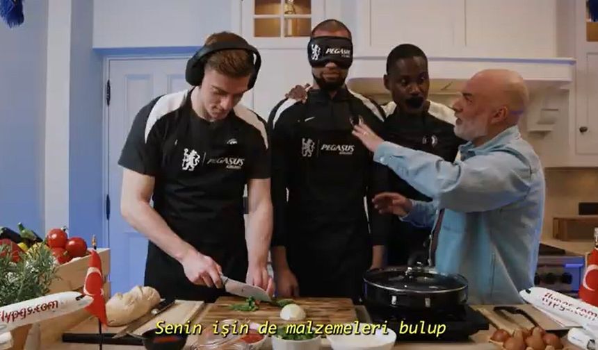 Chalsea’nin üç futbolcusu bu sefer ‘Menemen’ için mutfakta