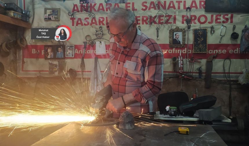 Ankara Kalesi'nin son demir ustası: Demiri dövecek usta kalmadı