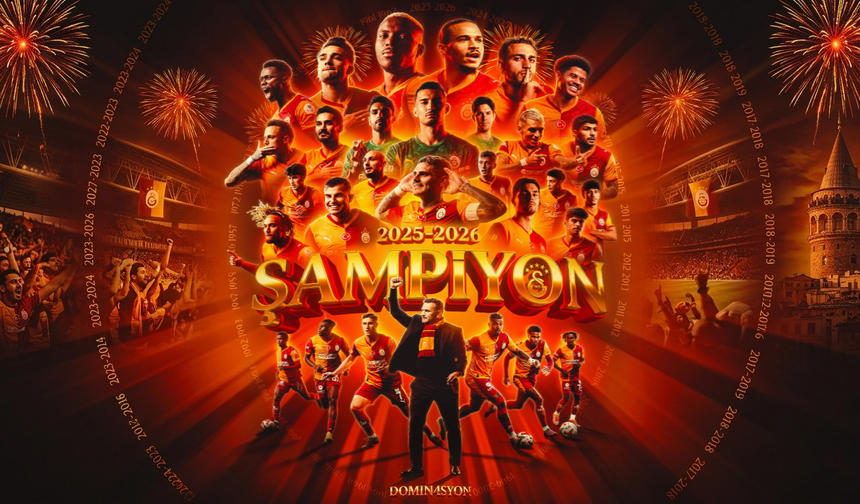 Süper Lig’de şampiyon Galatasaray