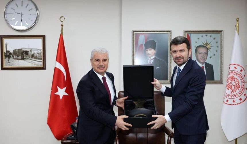 Genel Müdür Çay, Konya Valisi Akın’ı ziyaret etti