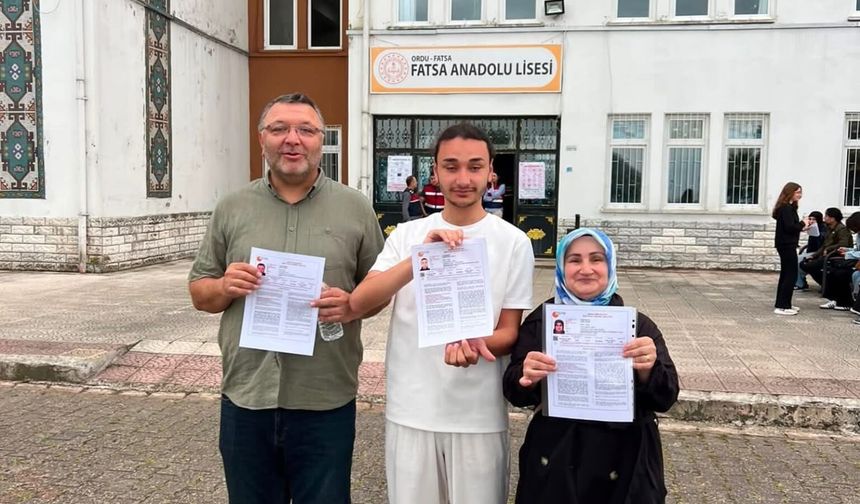 Ailece aynı okulda YKS heyecanı yaşadılar