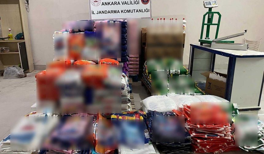 Başkentte 3 ton sahte deterjan ele geçirildi