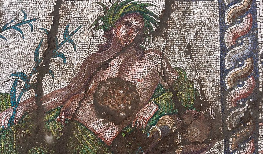 Aspendos’ta 'Nehir Tanrısı' betimlemesi gün yüzüne çıkarıldı