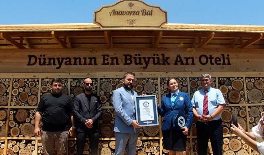 Adana'da hayata geçirilen 'arı oteli' dünyanın en büyüğü; Guinness tescil etti