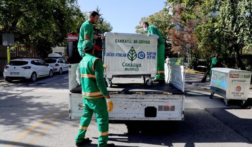 Çankaya'da çöp toplama saatleri değişiyor