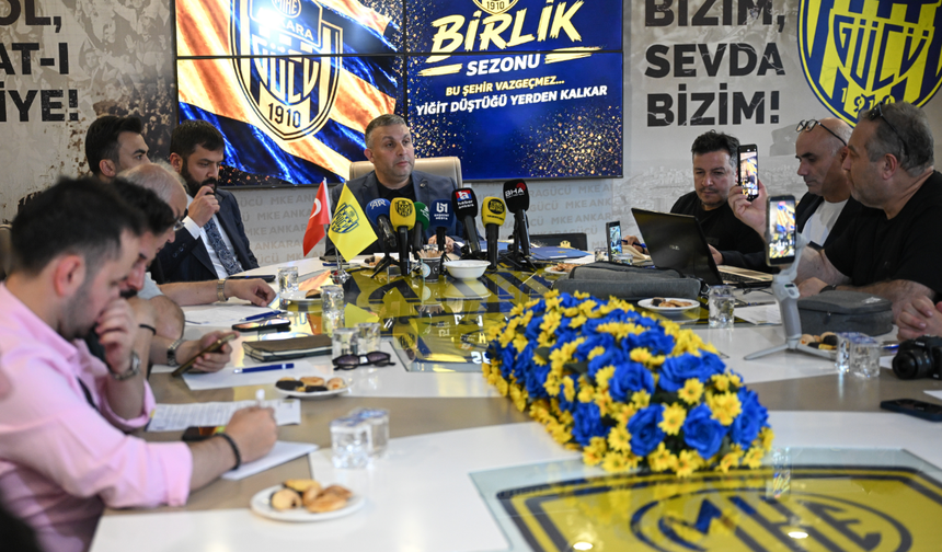 MKE Ankaragücü'nde "en geç 3 yılda" hedefi