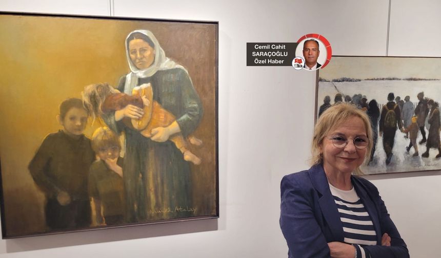 Sanatçı Atalay: Göçlerle gelen toplumsal travmaları fırçaya yansıttı