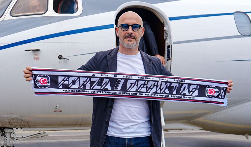 Teknik direktör Vincenzo Italiano, Beşiktaş için İstanbul'a geldi