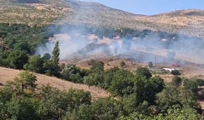 Beypazarı ilçesinde otluk alanlarda çıkan yangınlar söndürüldü
