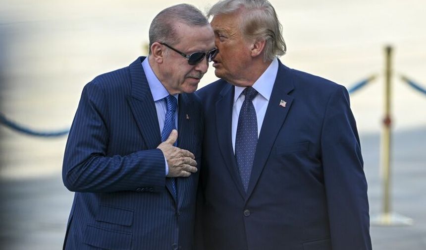 Cumhurbaşkanı Erdoğan, ABD Başkanı Trump'ı resmi törenle karşıladı