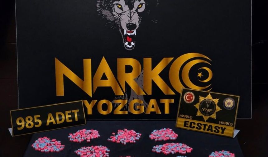 Yozgat'ta uyuşturucu operasyonunda 3 zanlı yakalandı