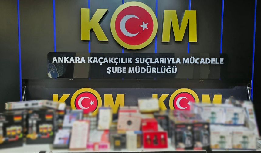 Başkentte kaçak sigara ve makaron operasyonu