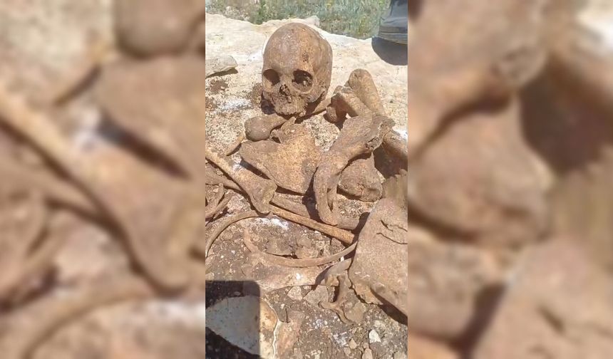 Malatya'da inşaat kazısında insan kemikleri bulundu
