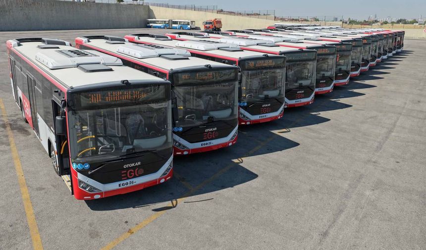 EGO filosuna 15 yeni otobüs eklendi