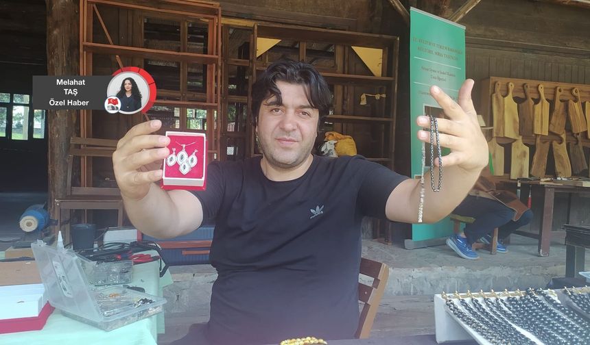 Oltu Taşında el emeği makineyle yarışıyor