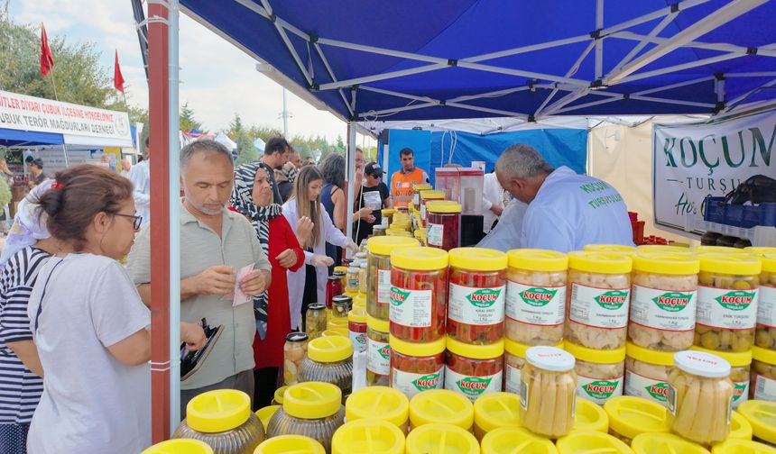 Çubuk'ta 18. Uluslararası Kültür ve Turşu Festivali sürüyor