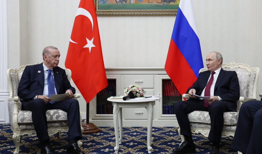 Cumhurbaşkanı Erdoğan, Rusya Devlet Başkanı Putin ile bir araya geldi