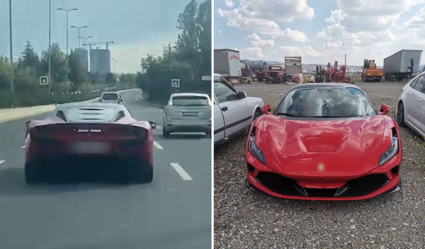 Ankara'da makas atan lüks spor otomobilin sürücüsüne 90 bin lira ceza