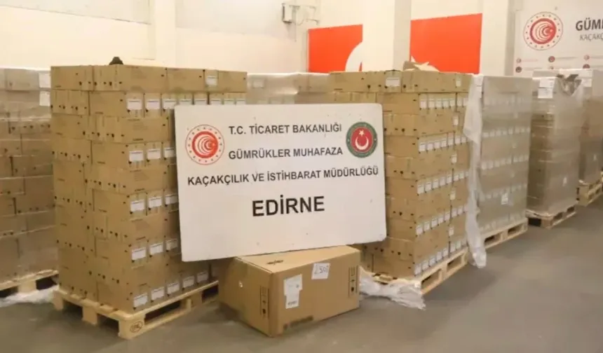 Kapıkule’de 79 bin 790 kaçak serum ele geçirildi