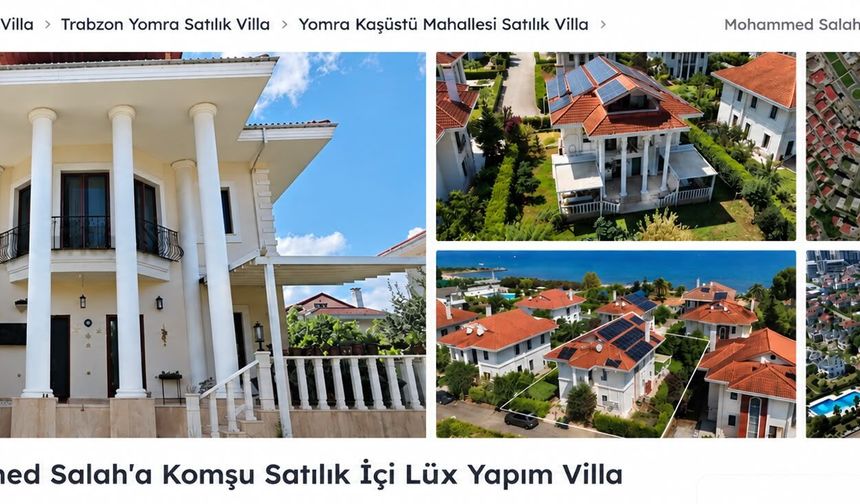 'Salah'a komşu' villa ilanı; Trabzonspor'dan izinsiz kullanıma uyarı