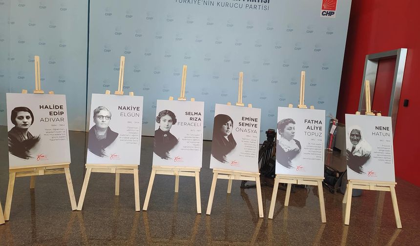 CHP Genel Merkezi’nde 103 Kadın Sergisi açıldı