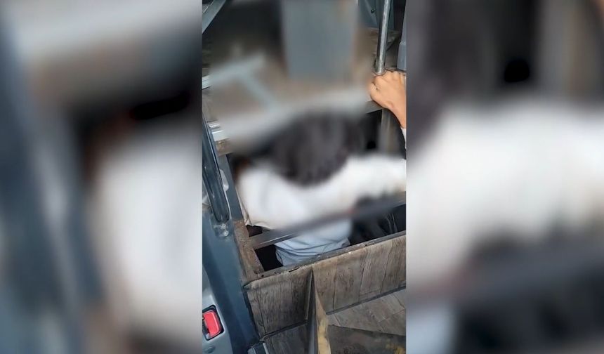Ankara’da yolcu otobüsünün gizli bölmesinde 5 düzensiz göçmen yakalandı