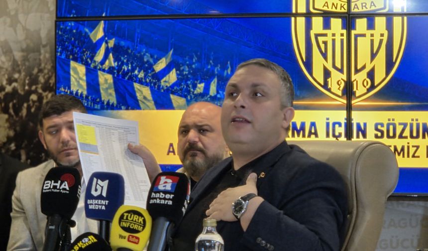 MKE Ankaragücü Başkanı Alparslan: MKE Ankaragücü 800 milyon liraya tertemiz olur